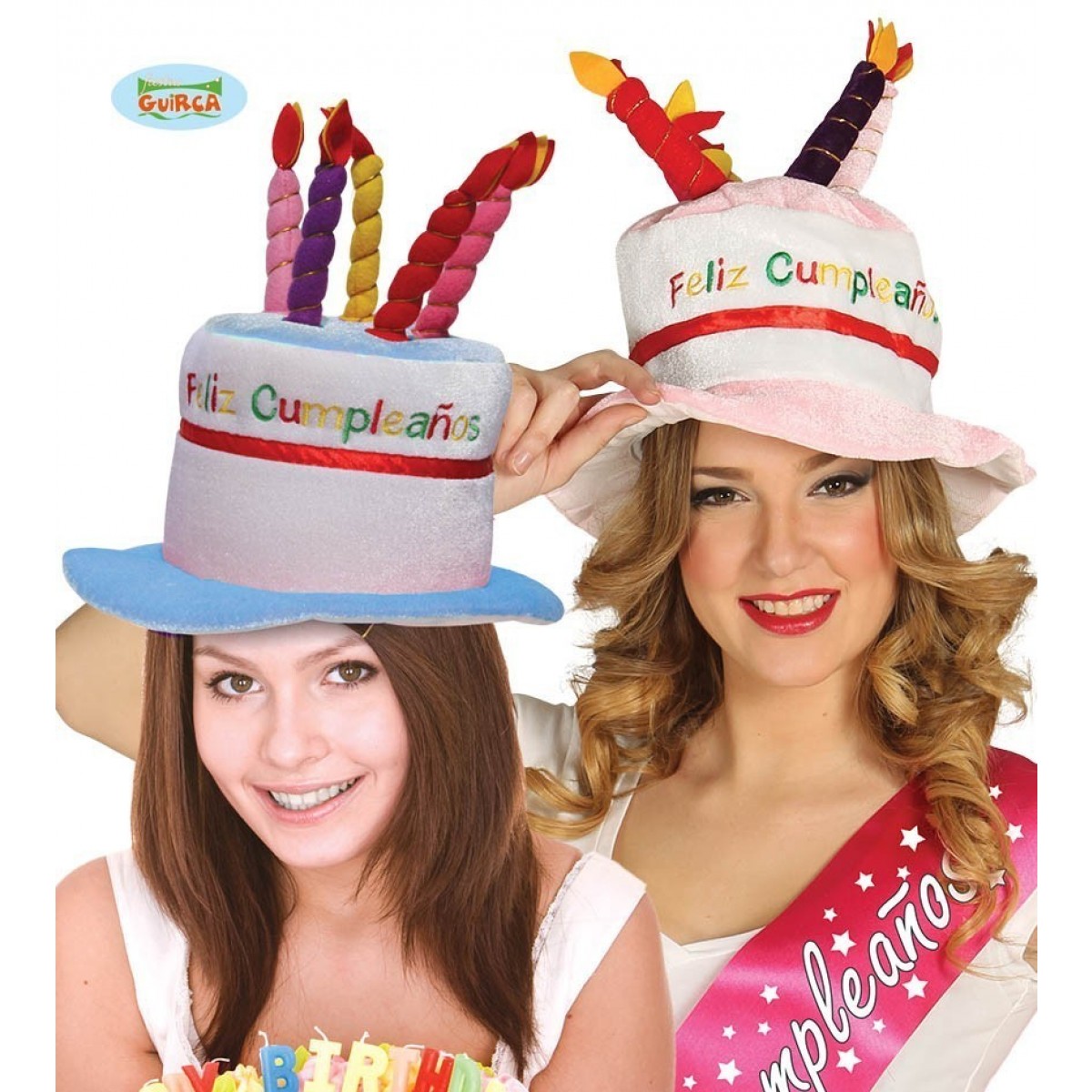 Sombrero de Feliz Cumpleaños,Gorro Cumpleaños Sombrero de Cumpleaños de Felpa con Velas Sombreros de Fiesta para Decoración de Fiesta de Cumpleaños de Niña Adulta pink