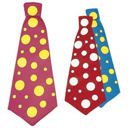 CORBATA PAYASO C/LUNARES 3COL.SURT