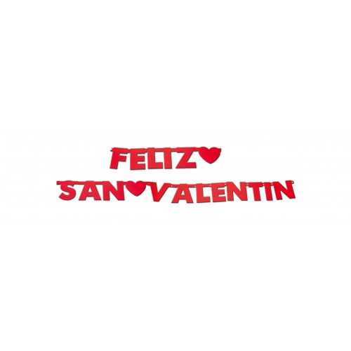 GUIRNALDA FELIZ SAN VALENTIN 1,80MT
