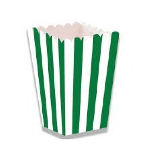 CAJA P/PALOMITAS ALTA RAYAS VERDE 12CM