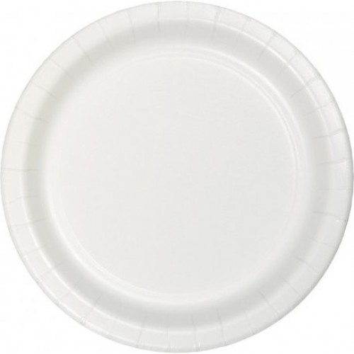   8 PLATOS CARTON BLANCO 23CM