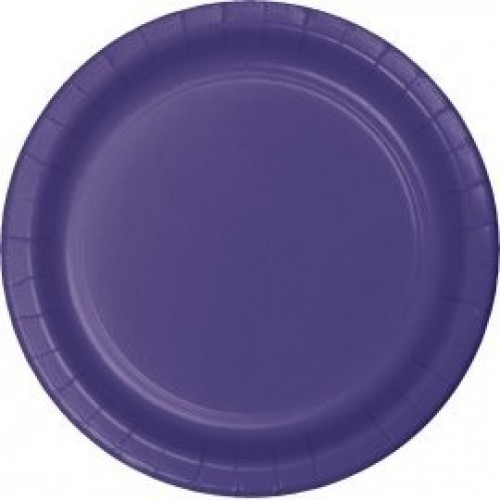   8 PLATOS CARTON VIOLETA 18CM