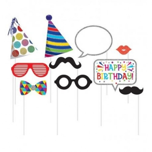 -KIT 10 PIEZAS PHOTOCALL BIRTHDAY
