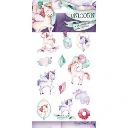   12 TATUAJE CALCOMANIA UNICORNIO I
