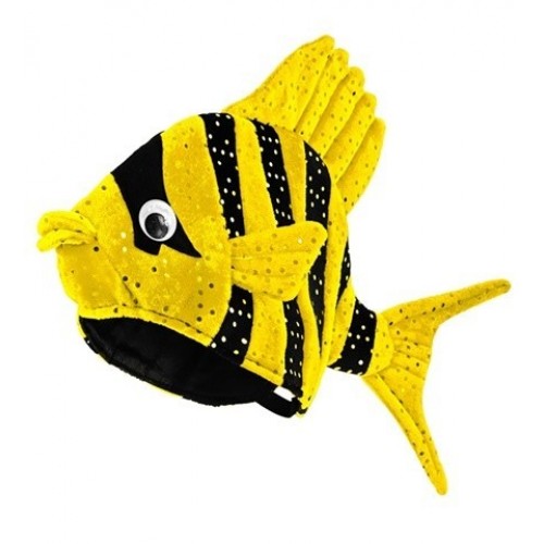 SOMBRERO ADULTO FORMA PEZ AMARILLO