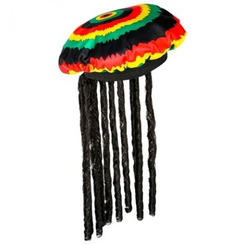 SOMBRERO RASTAFARI CON RASTAS