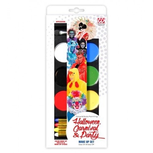 SET MAQUILLAJE PALETA 6 COLORES  4 LAPIC