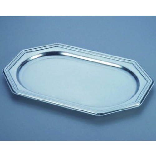  BANDEJA OCTOGONAL PLATA 31X46CM
