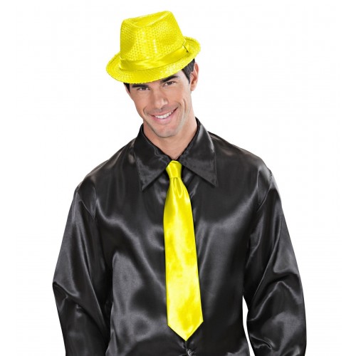   CORBATA ADULTO NEON AMARILLO