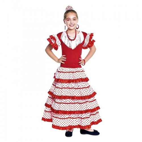 DISFRAZ T-8 SEVILLANA ROJO LUNARE BLANC