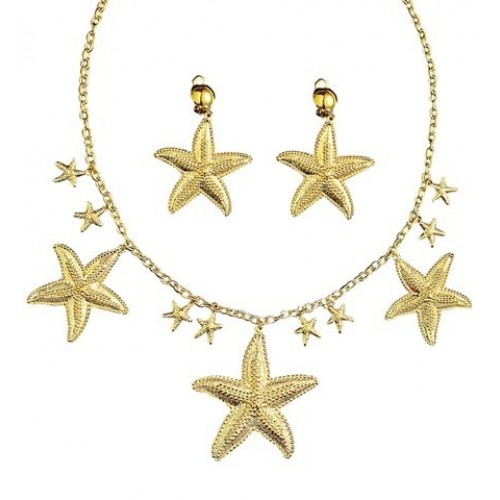SET PENDIENTES Y COLLAR SIRENA