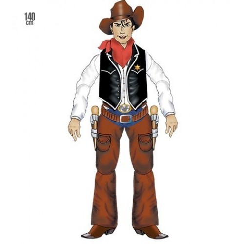 SILUETA VAQUERO ARTICULADO 140CM
