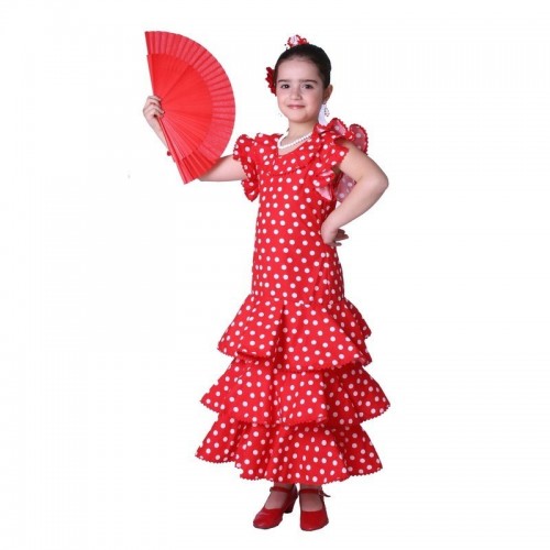 DISFRAZ T-XXL SEVILLAN ROJO LUNARE BLAN