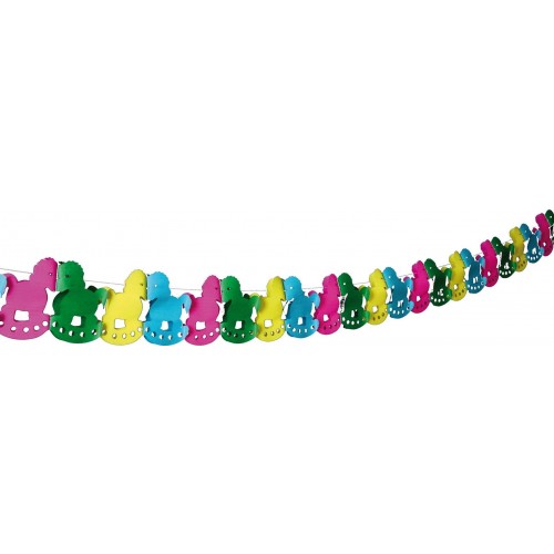 $D  GUIRNALDA CABALLITOS MULTICOLOR 4MT
