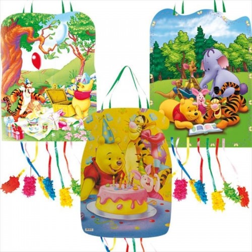 $D  PIÑATA SILUETA WINNIE POOH SURTIDA