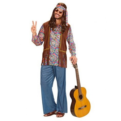 DISFRAZ T-M CHICO HIPPIE PSICODELICO