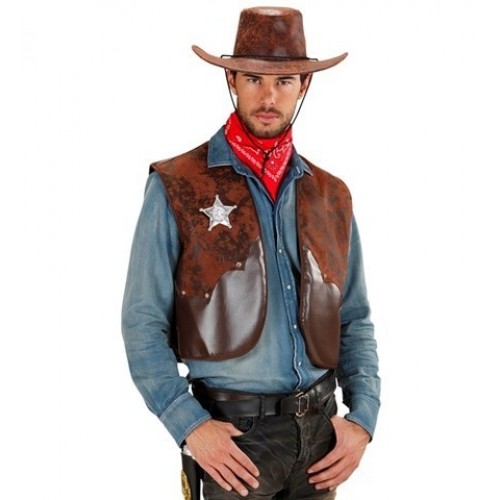 CHALECO T-XL VAQUERO MARRON