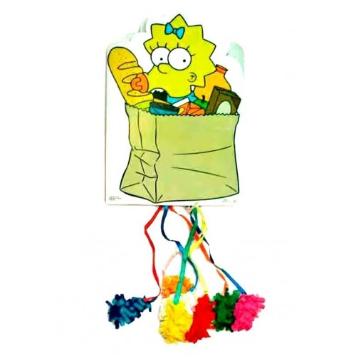 $D  PIÑATA PERFIL LOS SIMPSONS SURTIDA