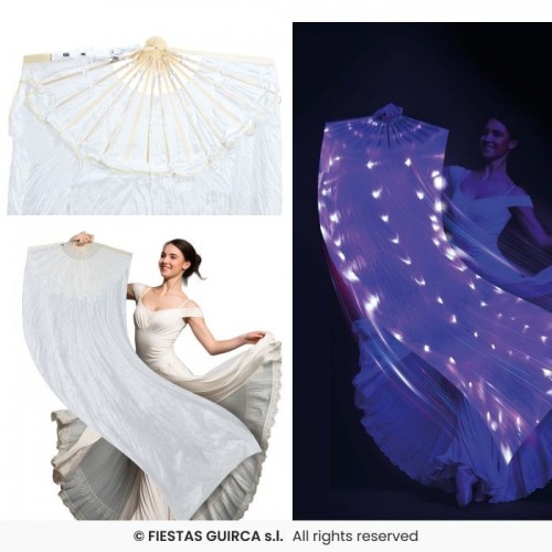 ABANICO BLANCO LEDS MULTIFUCION 75X150