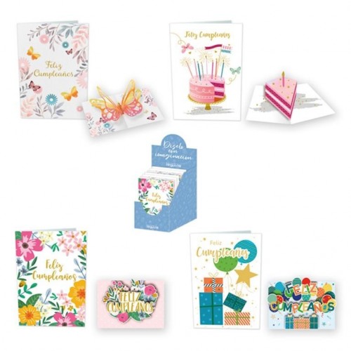 TARJETA POSTAL POP-UP CUMPLEAÑOS  