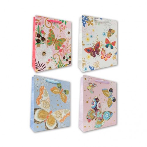 BOLSA REGALO MARIPOSAS 40X30CM  