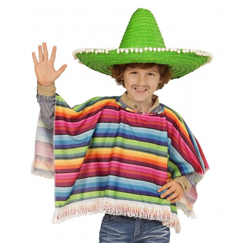 PONCHO INFANTIL MEXICANO 75CM