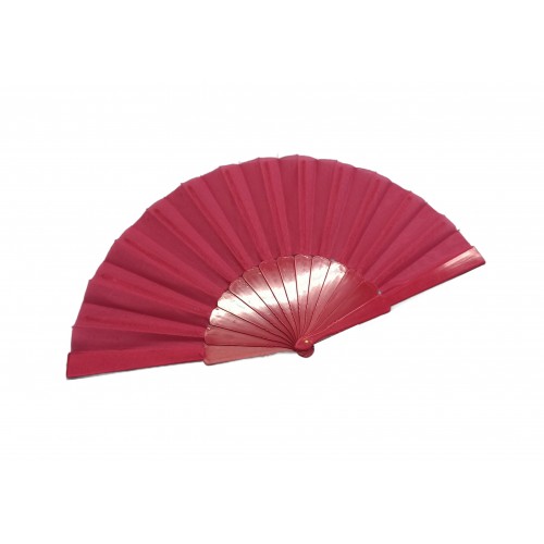   ABANICO PL LISO ROSA FUERTE 23CM