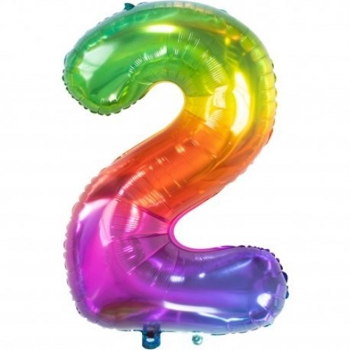GLOBO 34" FOIL FORMA N2 MULTICOLOR