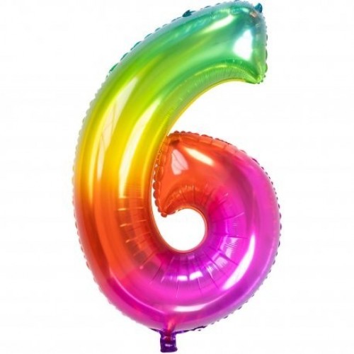 GLOBO 34" FOIL FORMA N6 MULTICOLOR