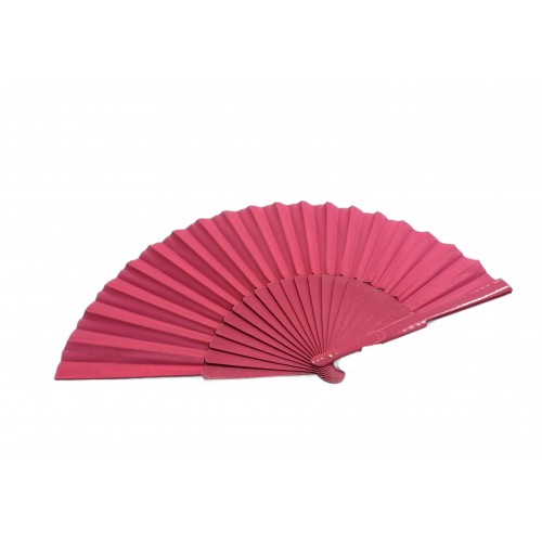   ABANICO SEVILLANA MADERA ROSA 30CM