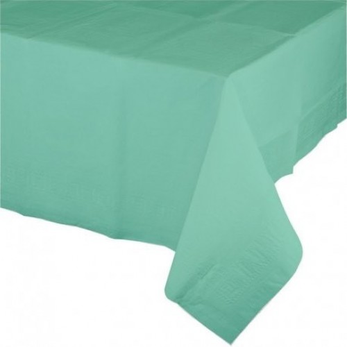   MANTEL PAPEL VERDE MENTA 137X274CM