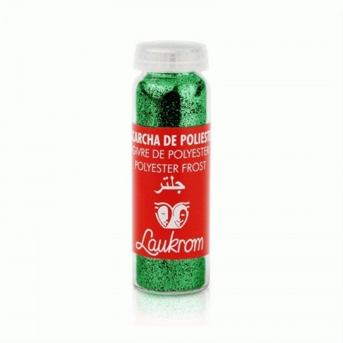 $ D ESCARCHA POLIESTER VERDE 8GR