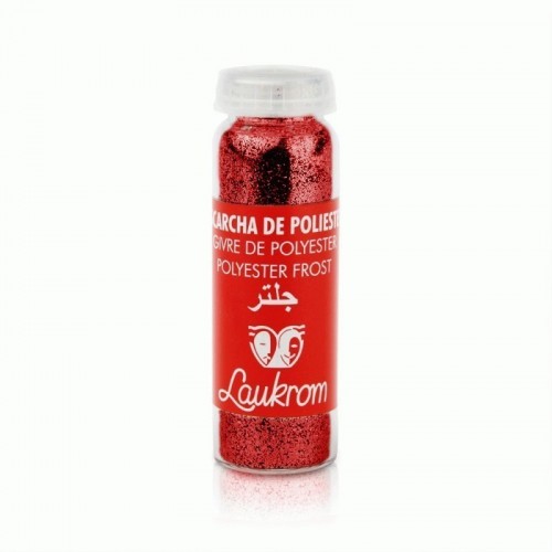   ESCARCHA POLIESTER ROJO 8GR