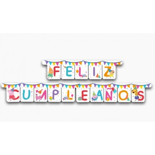   FELIZ CUMPLEAÑOS PEPPA PIG 3MT