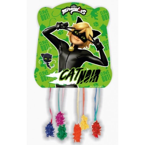   PIÑATA CAT NOIR 33X28CM