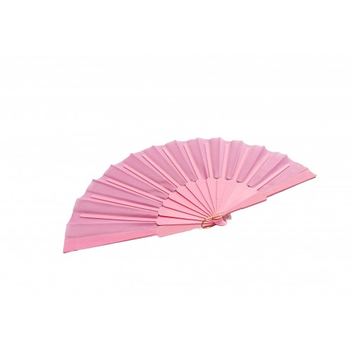   ABANICO PL LISO ROSA 23CM