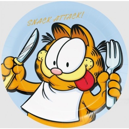   8 PLATOS GARFIELD 23CM