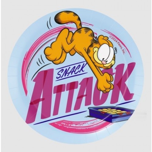   8 PLATOS GARFIELD 18CM