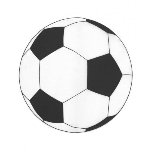  6 BAJO PLATO BALON FUTBOL 34CM