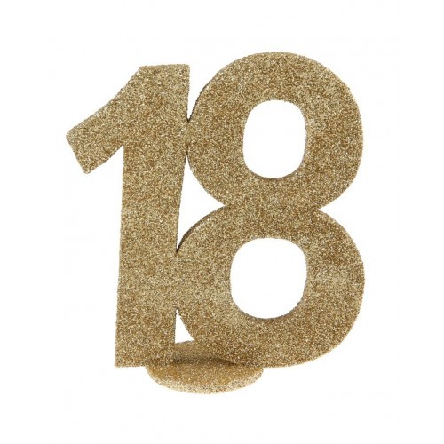  CENTRO MESA N18 ORO GLITTE 11X10CM