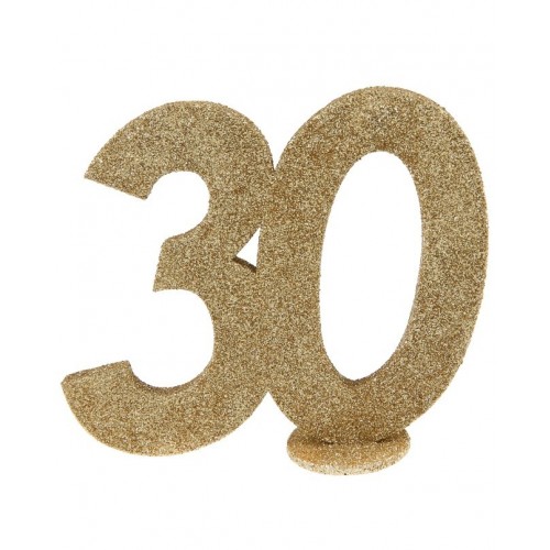  CENTRO MESA N30 ORO GLITTE 11X10CM