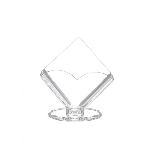 SERVILLETERO CON BASE TRANSPARENTE 17CM