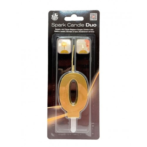   VELA BENGALA DUO FORMA N0 ORO 7CM