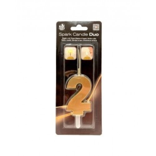   VELA BENGALA DUO FORMA N2 ORO 7CM