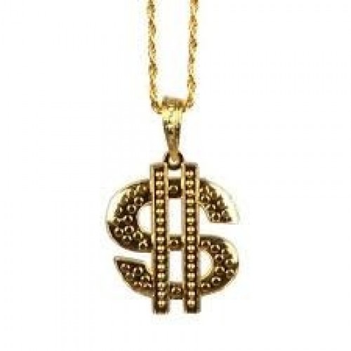 COLLAR DOLAR ORO 6CM