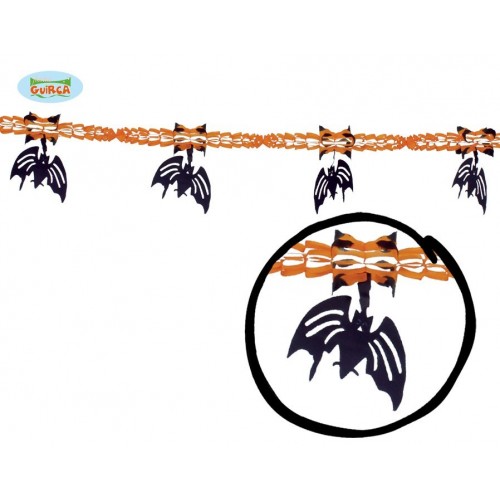 $D GUIRNALDA HALLOWEEN MURCIELAGO 33X20