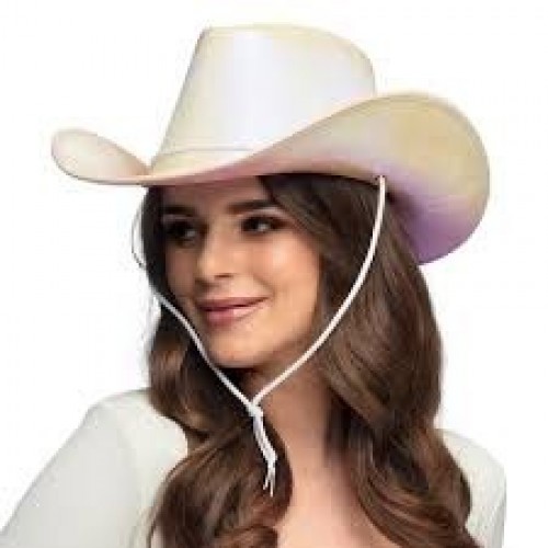 SOMBRERO VAQUERO ADULTO BLANCO TORNASOL