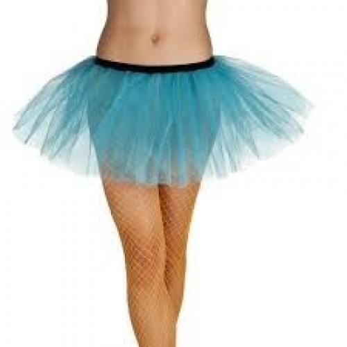 TUTU ADULTO T-M/L CORTO TURQUESA 40CM