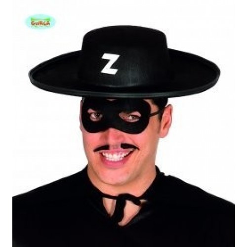 SOMBRERO FIELTRO ZORRO NEGRO