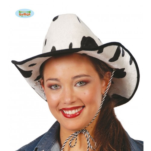 SOMBRERO COW-BOY VACA TERCIOPELO